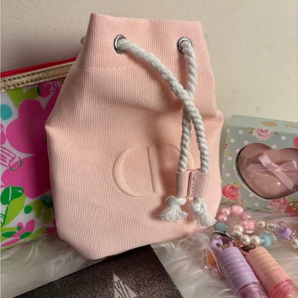 Dior Pink Mini Bag , Lily Pulitzer Cosmetic Bag, Makeup Set - Picture 5 of 7